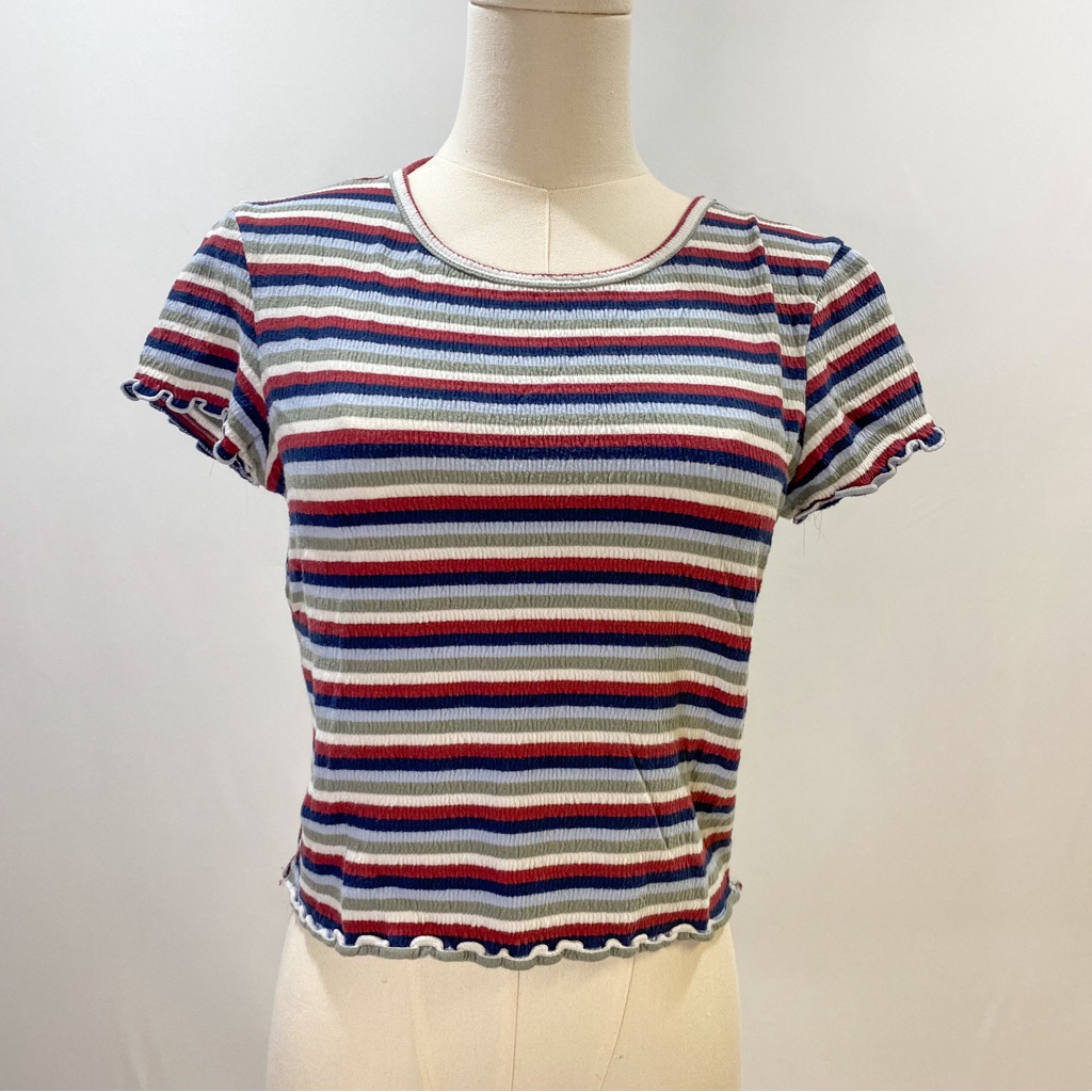 American Eagle Stripped Crop Top